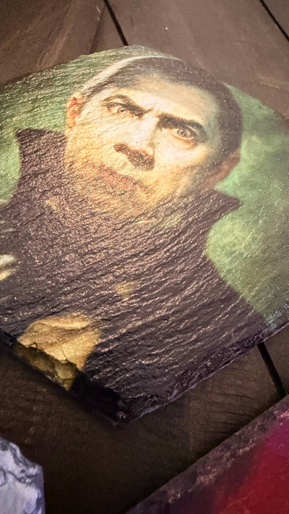 Slate Coaster Set - Universal Monsters Full Color UV ink