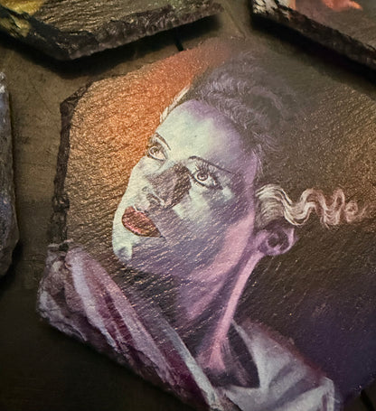 Slate Coaster Set - Universal Monsters Full Color UV ink