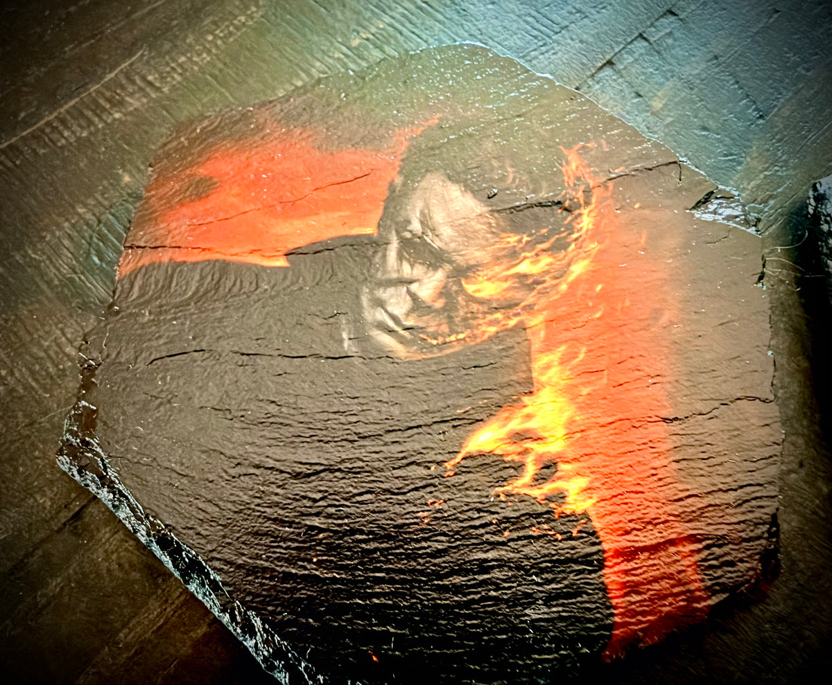 Slate Coaster Set - Icons of Horror Full Color UV ink