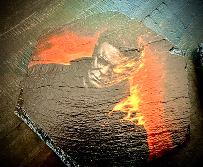 Slate Coaster Set - Icons of Horror Full Color UV ink