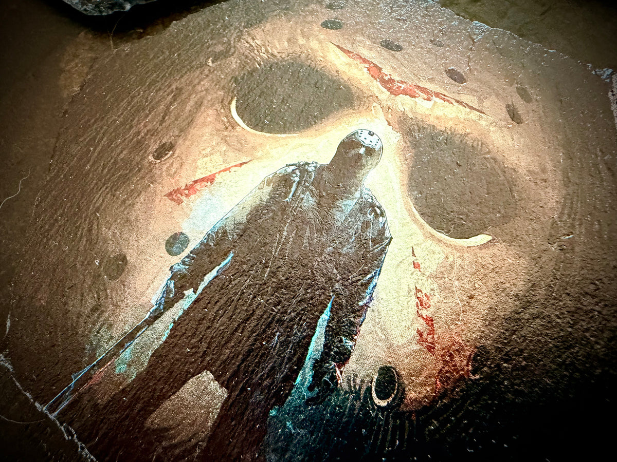 Slate Coaster Set - Icons of Horror Full Color UV ink