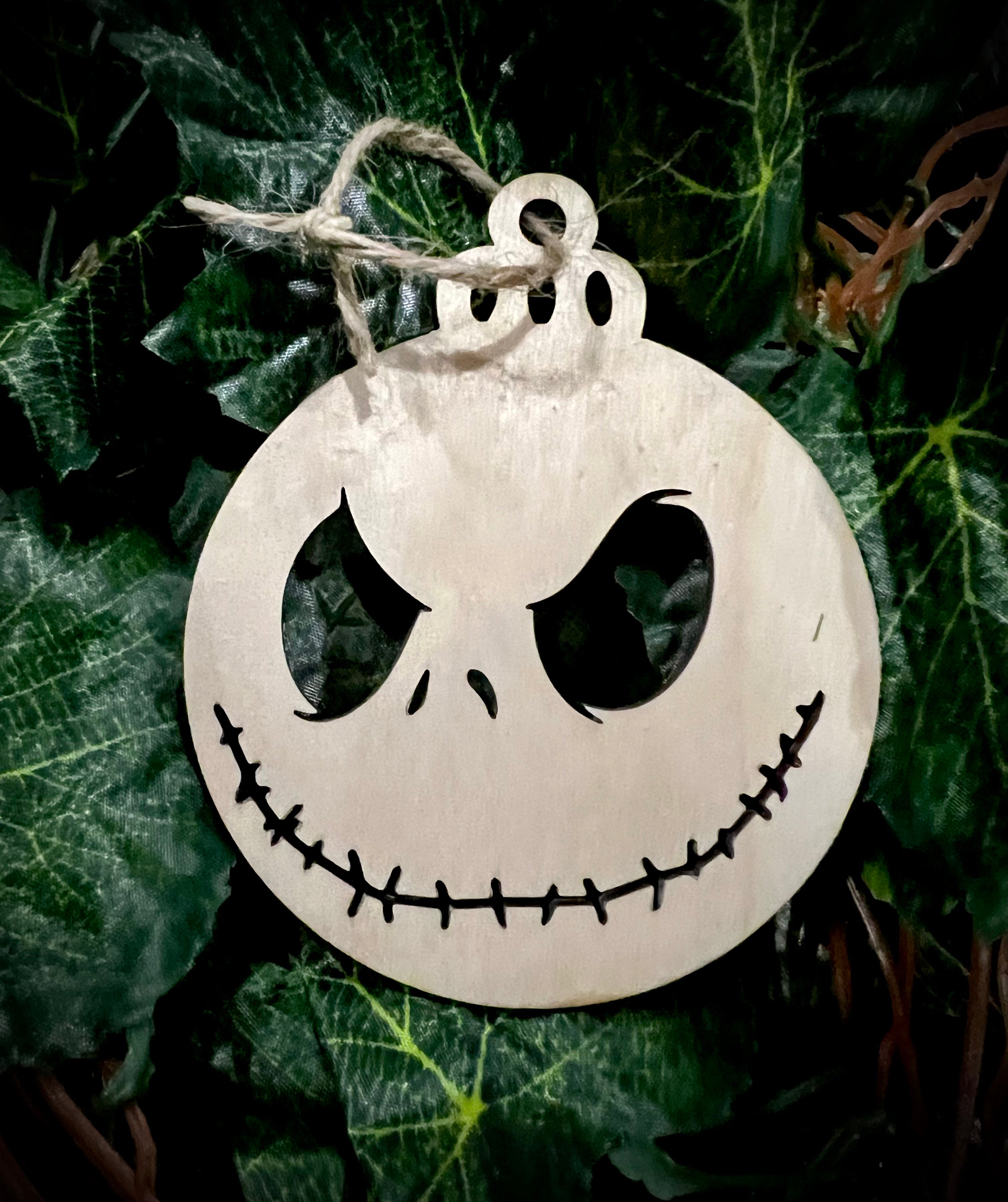 Jack skellington faces ornament sale set