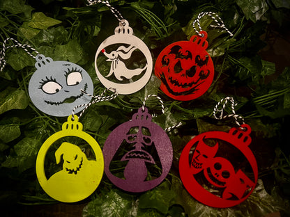 Ornament Set - Jack Skellington and Friends Nightmare Before Christmas