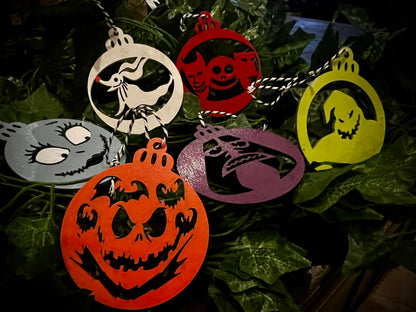 Ornament Set - Jack Skellington and Friends Nightmare Before Christmas