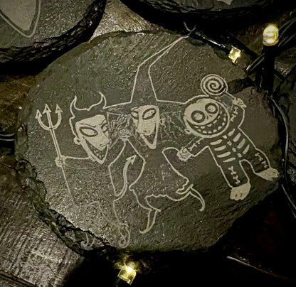 Coaster Set - Nightmare Before Christmas Slate (set of four)