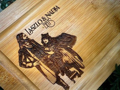 Cutting / Charcuterie Board - Laszlo & Nadja "Bats" WWDITS inspired on Bamboo