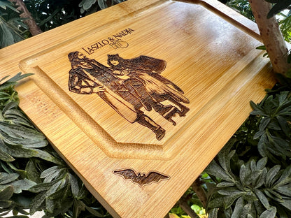 Cutting / Charcuterie Board - Laszlo & Nadja "Bats" WWDITS inspired on Bamboo