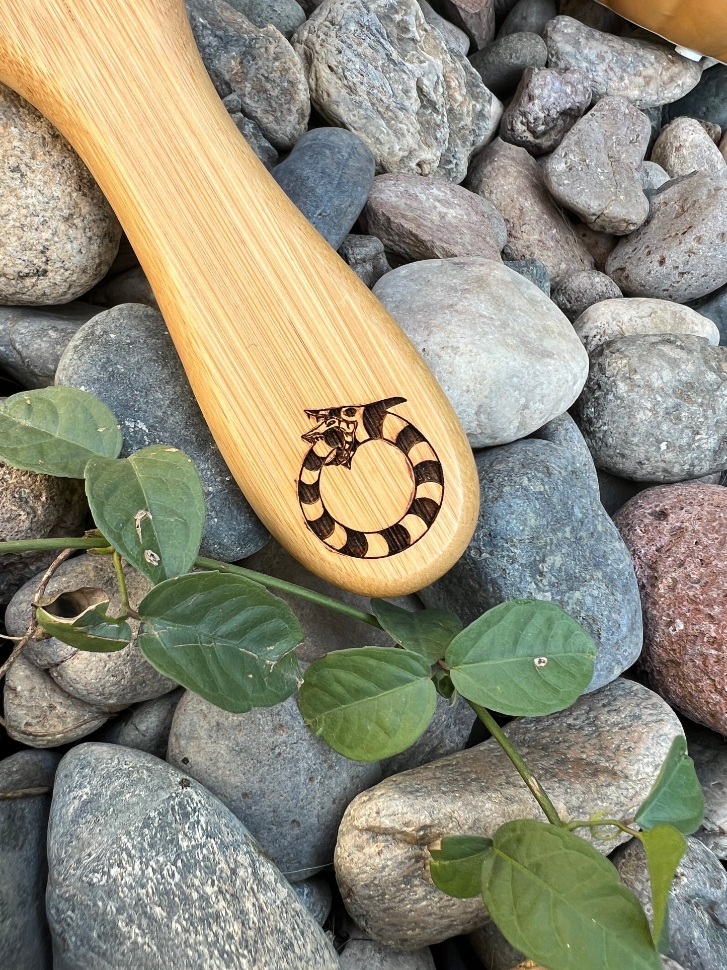 Hairbrush  - Beetlejuice "It's Showtime" Engraved on Bamboo Handle