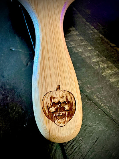 Hairbrush - Michael Myers Design Engraved on Bamboo Handle Halloween