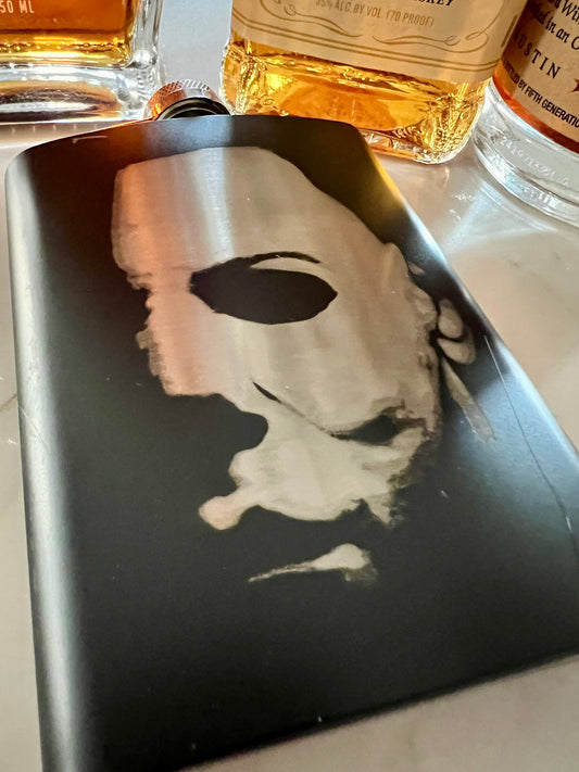 Flask - Michael Myers Stainless Steel 8oz (includes funnel)