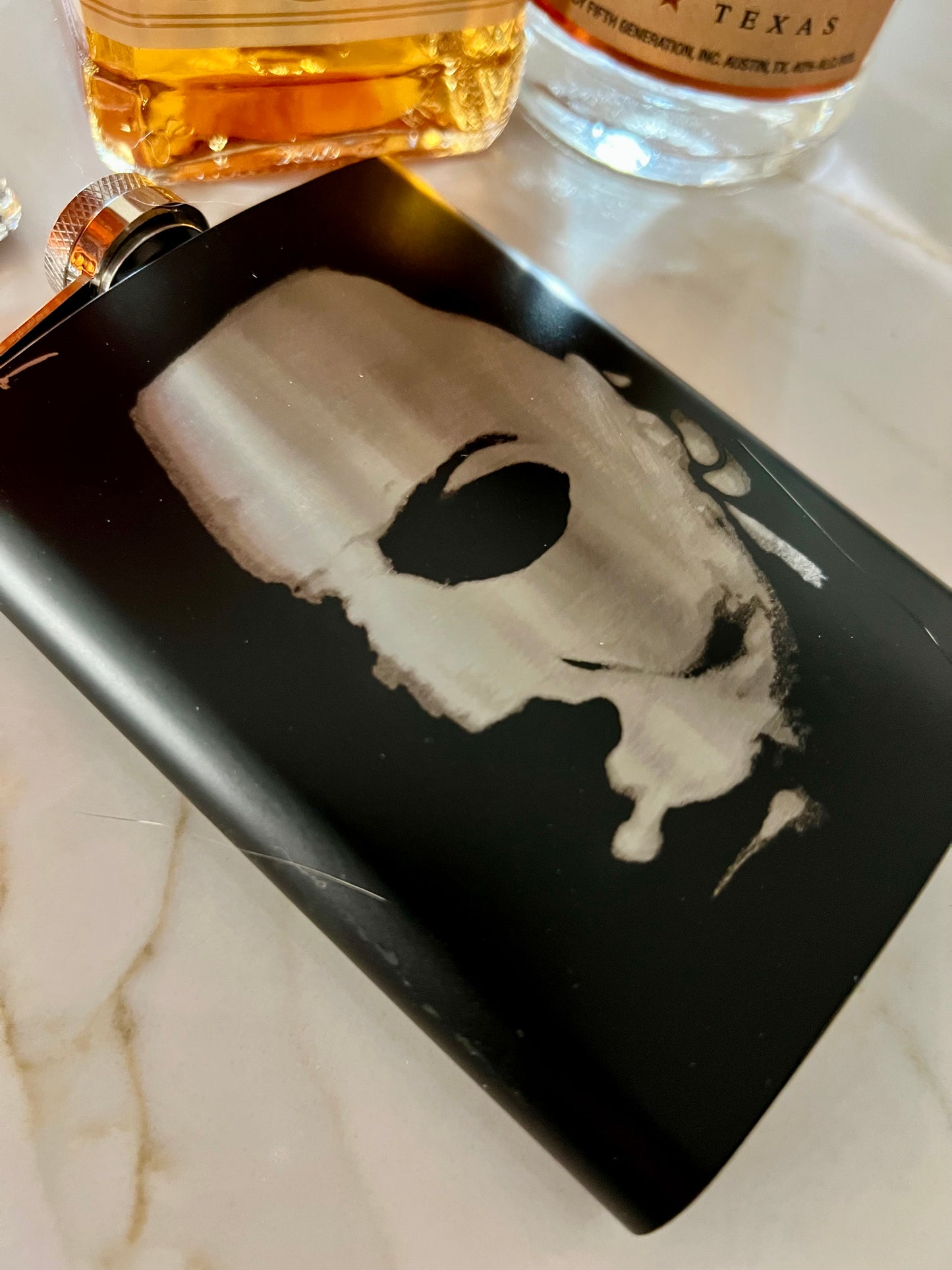 Flask - Michael Myers Stainless Steel 8oz (includes funnel)