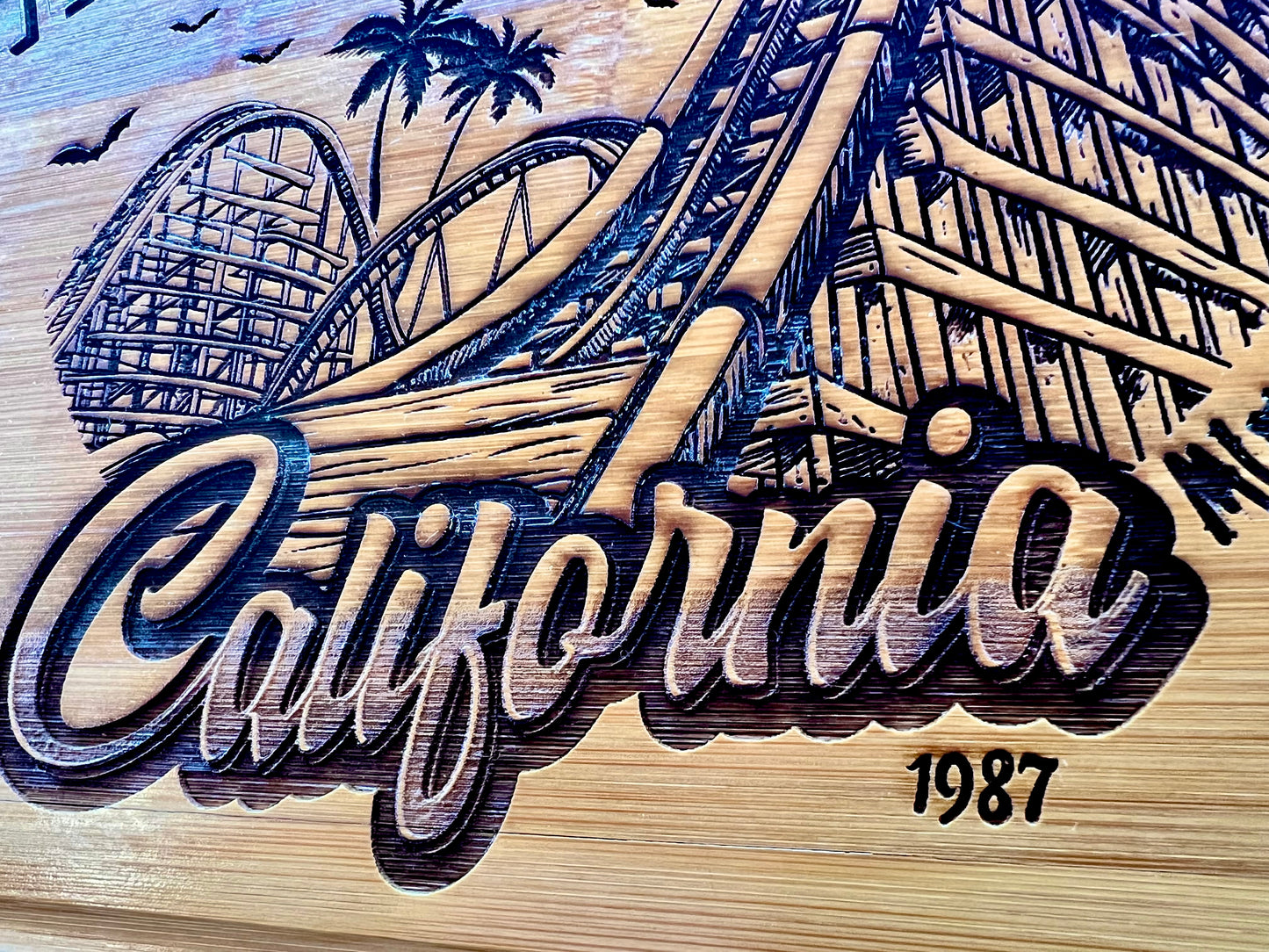 Cutting / Charcuterie Board - Santa Carla Lost Boys Inspired Engraved on Bamboo