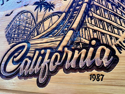 Cutting / Charcuterie Board - Santa Carla Lost Boys Inspired Engraved on Bamboo