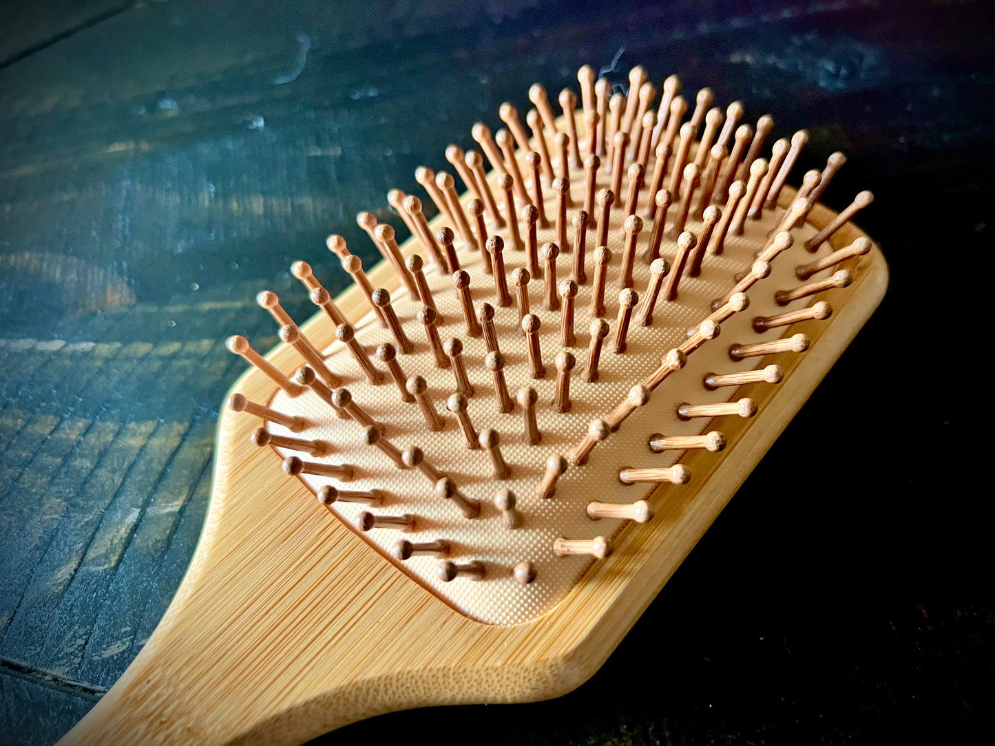 Hairbrush  - Coraline Engraved on Bamboo Handle