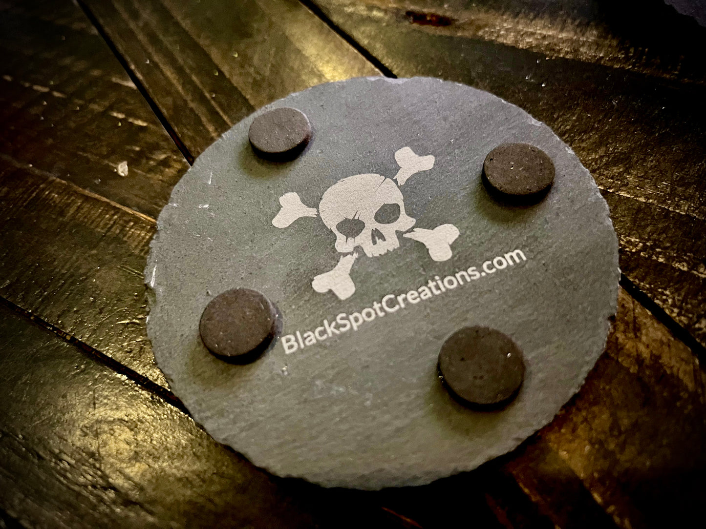 Coaster Set - Haunted Mansion etched on Slate (set of four)
