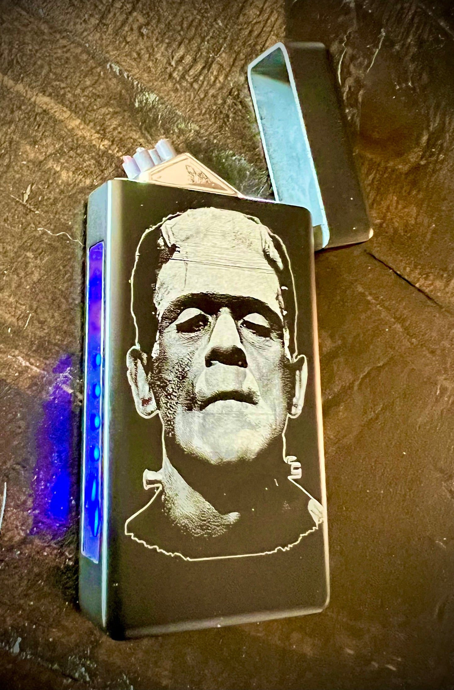 Arc Lighter - Frankenstein Monster engraved includes USB Charger