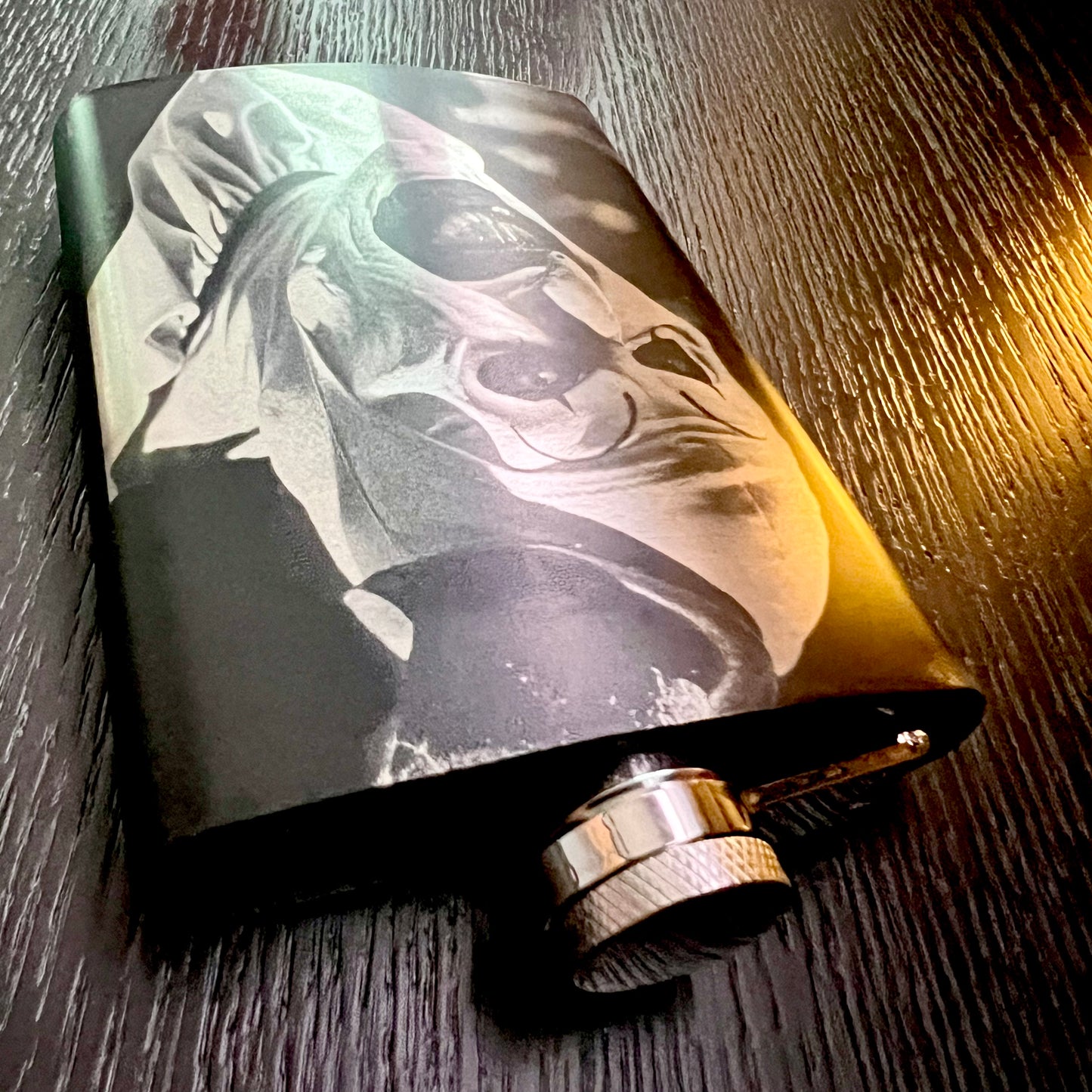 Flask - Art the Clown 8oz (includes funnel) Stainless Steel Terrifier Design 2