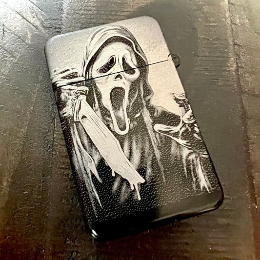 Lighter - Ghostface Butane Engraved Refillable Scream Movie