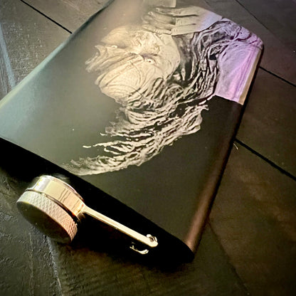 Flask - The Exorcist 8oz (includes funnel) Stainless Steel Regan Giggling