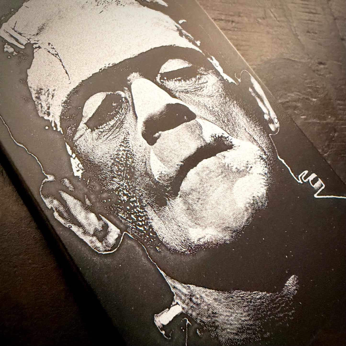 Wallet - Frankenstein Monster engraved metal card wallet