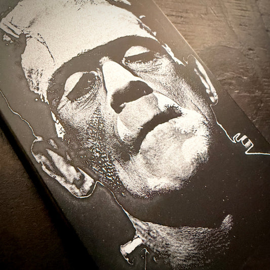 Wallet - Frankenstein Monster engraved metal card wallet