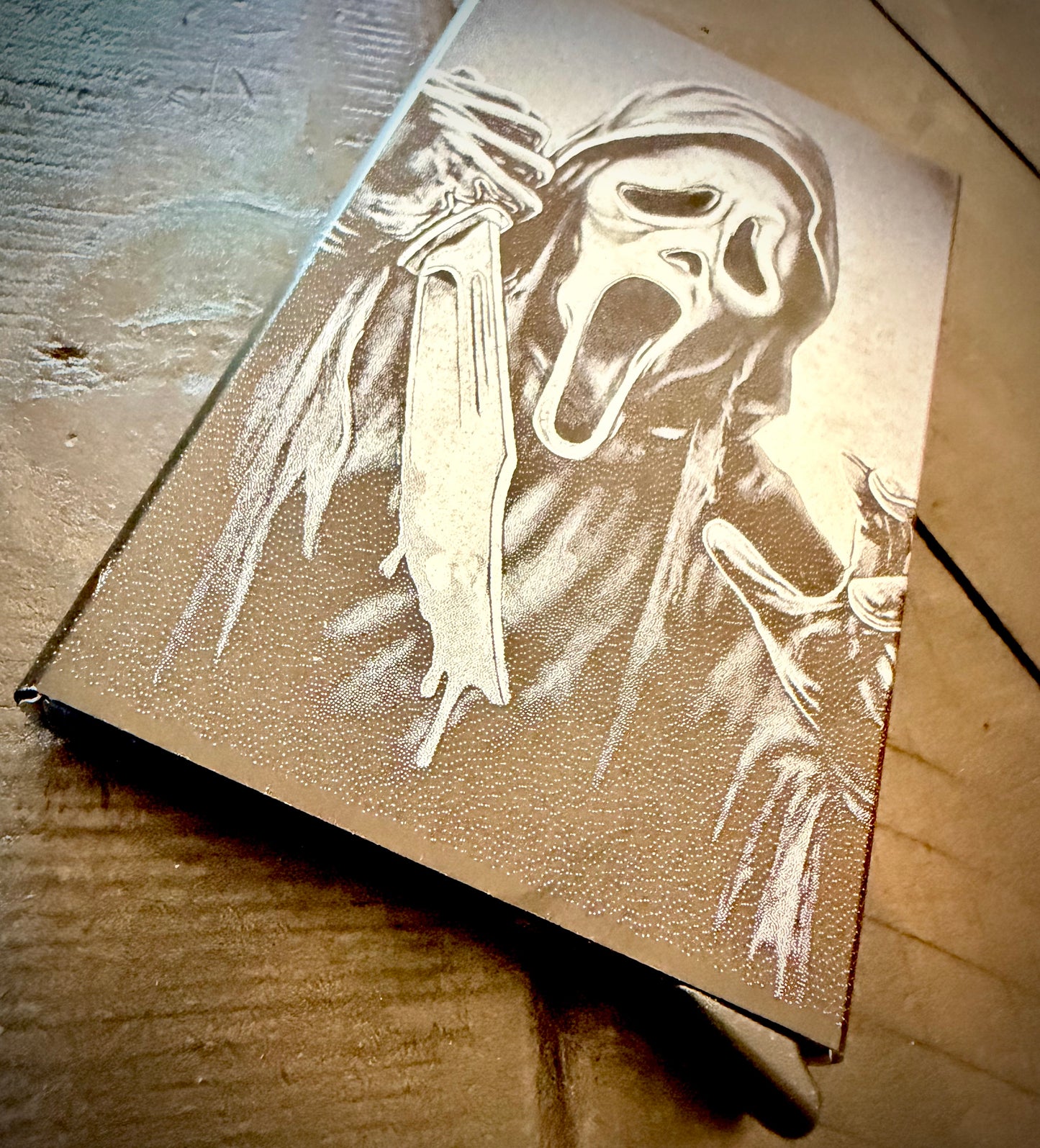 Wallet - Ghostface engraved metal card wallet Scream Movie