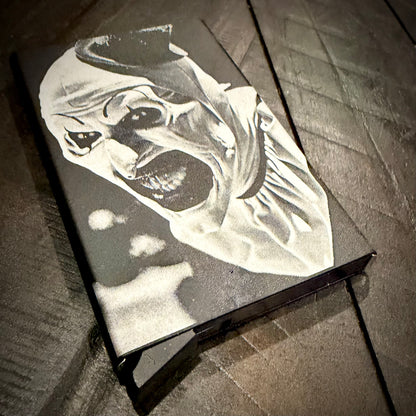 Wallet - Terrifier engraved metal card wallet Art the Clown