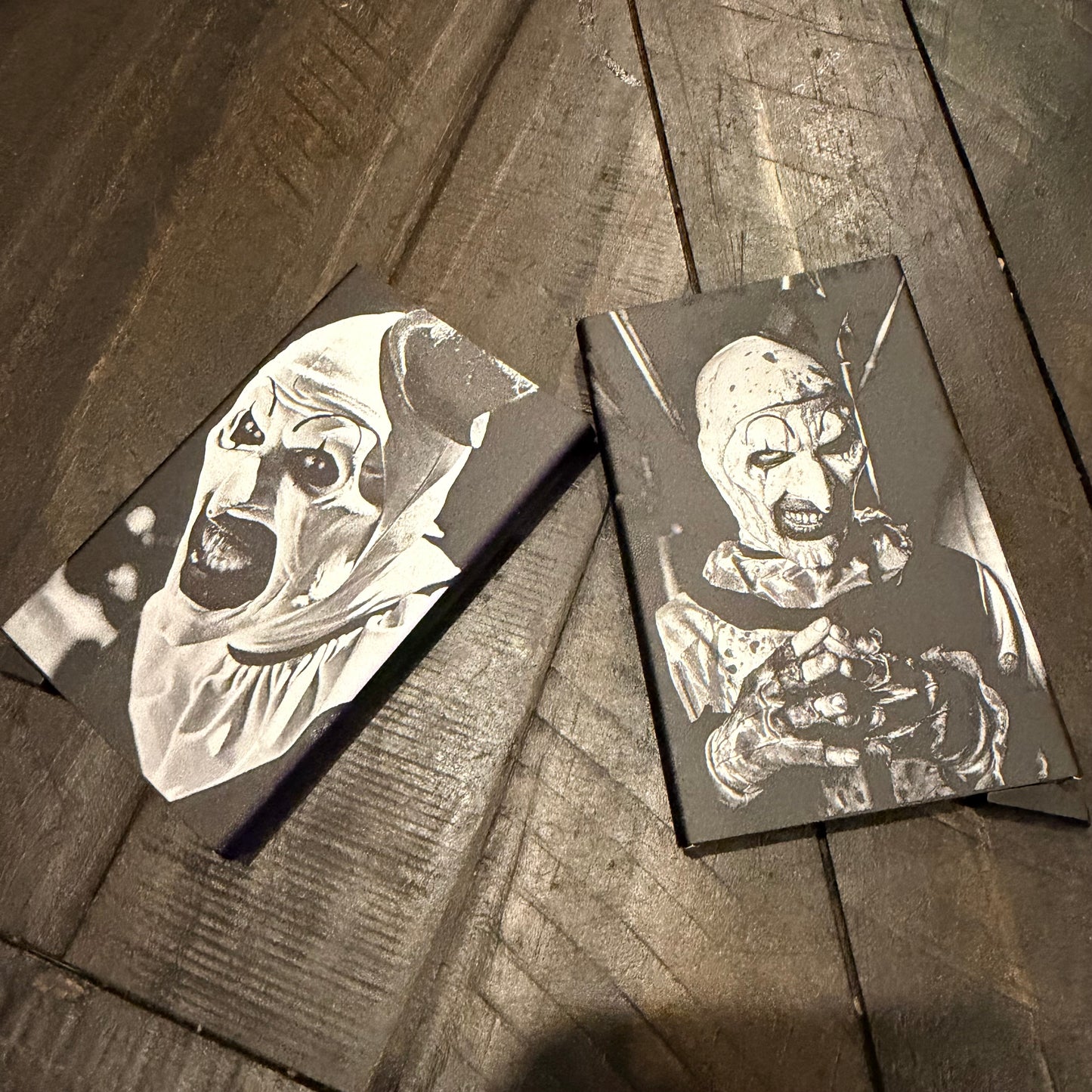 Wallet - Terrifier engraved metal card wallet Art the Clown