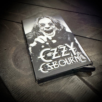 Wallet - Ozzy Osbourne engraved metal card wallet