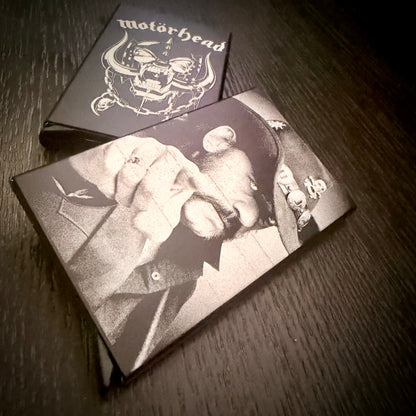 Wallet - Motorhead engraved metal card wallet Lemmy