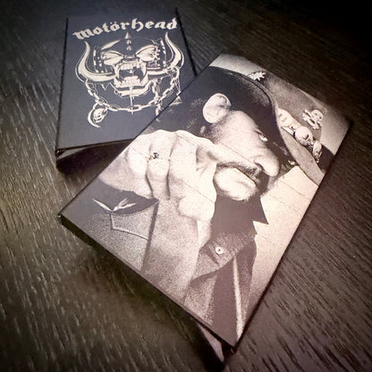 Wallet - Motorhead engraved metal card wallet Lemmy