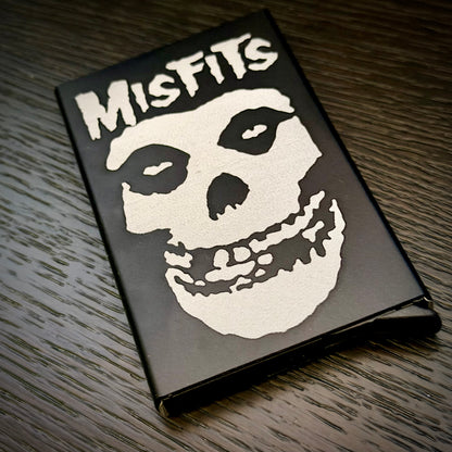 Wallet - Misfits engraved metal card wallet Crimson Ghost