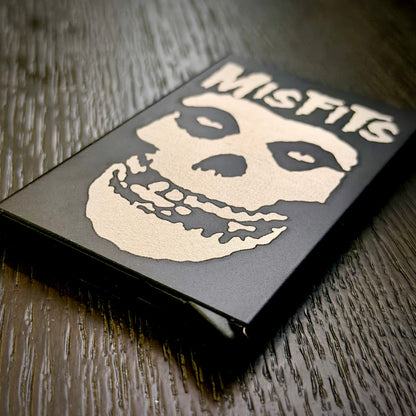 Wallet - Misfits engraved metal card wallet Crimson Ghost
