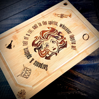 Cutting / Charcuterie Board - Madame Leota engraved on heavy duty bamboo Haunted Mansion