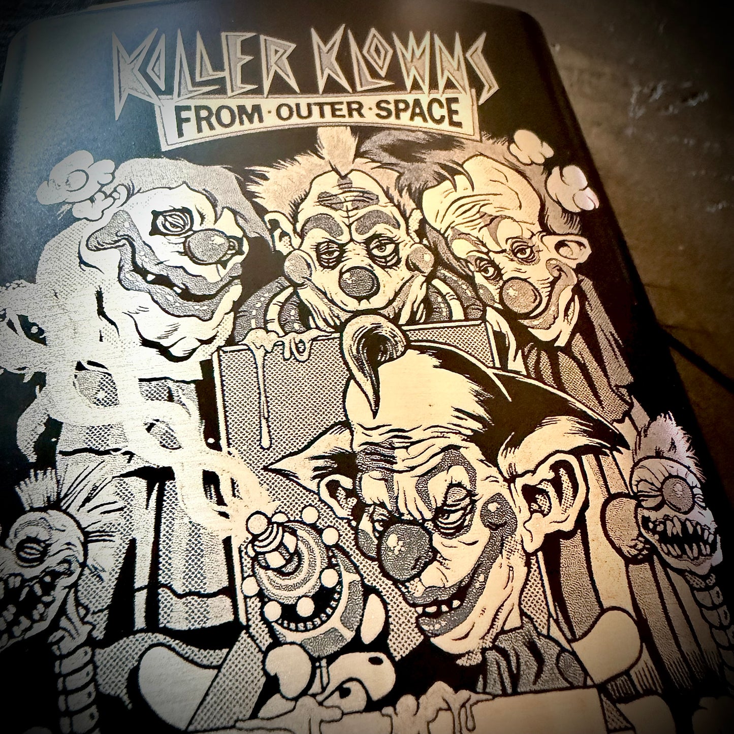 Flask - Killer Klowns from Outer Space 8oz (includes funnel) Stainless Steel