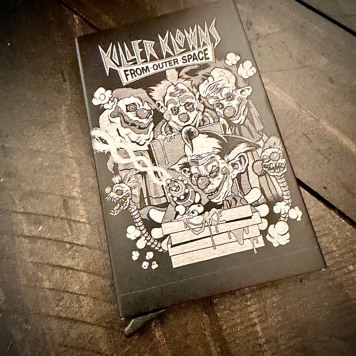 Wallet - Killer Klowns from Outer Space engraved metal card wallet