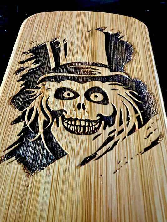 Hairbrush - Hatbox Ghost Engraved on Bamboo