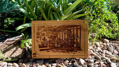 Cutting / Charcuterie Board - Pirates of the Caribbean Jail Scene